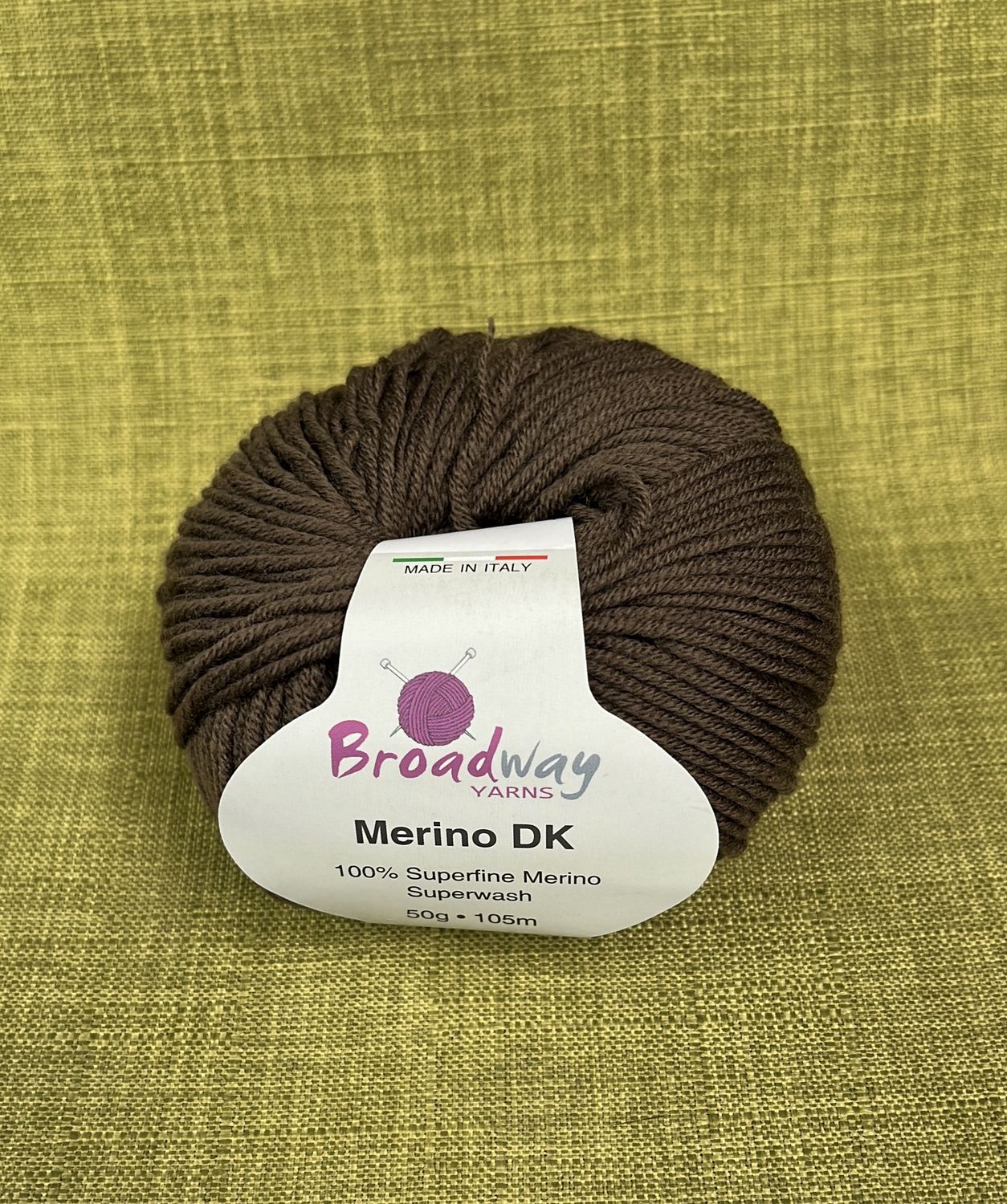 Broadway Yarn DK Merino 50g 105m 711 Coffee