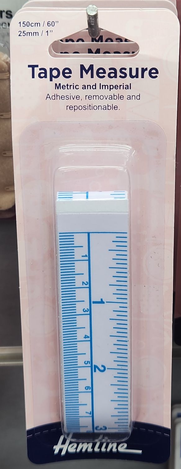 Hemline Adhesive Tape Measure Metric &amp; Imperial