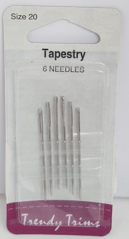 Trendy Trims Size 20 Tapestry Needle 6 Pack
