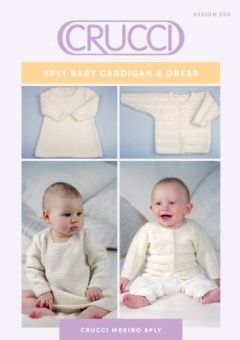 Crucci Pattern - 8ply Cardi &amp; Dress 203