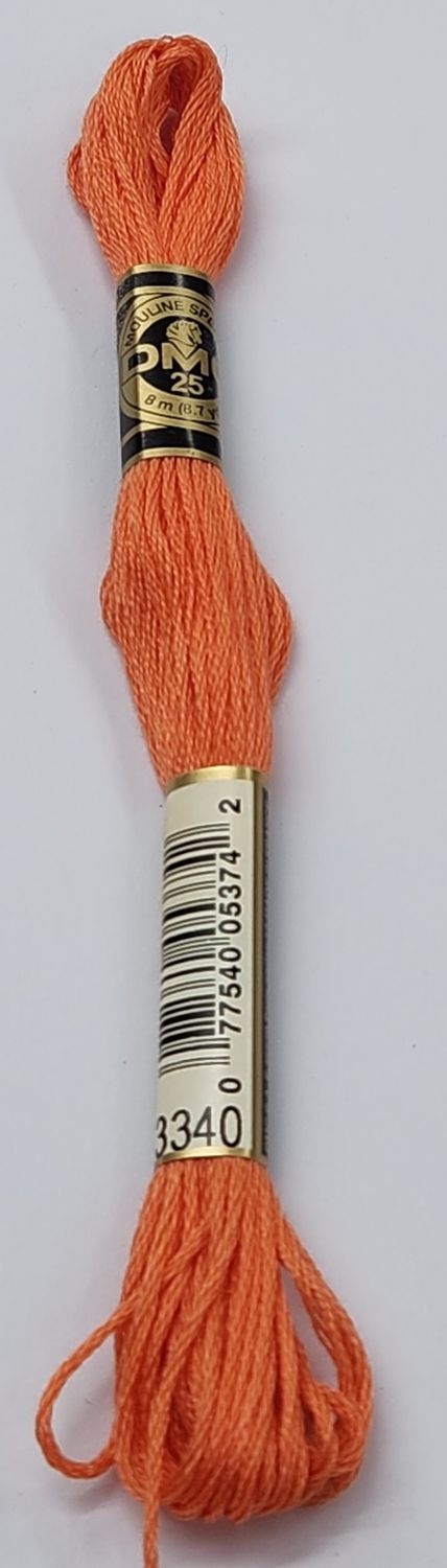 DMC Stranded Cotton Skein 8m Colour 3340