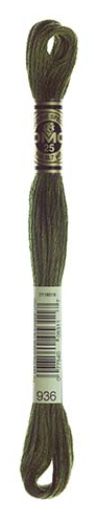 DMC Stranded Cotton 8m Skein Colour 936