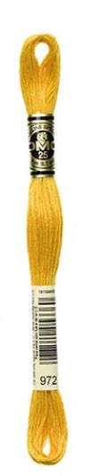 DMC Stranded Cotton 8m Skein Colour 972
