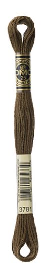 DMC Stranded Cotton 8m Skein Colour 3781