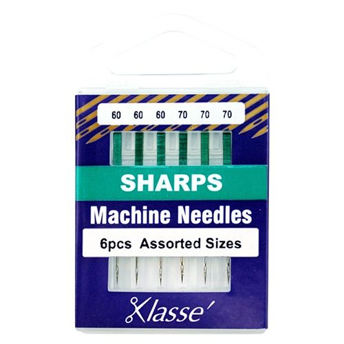 Klasse Sewing Machine Needles - Sharp Microtex Assorted Sizes