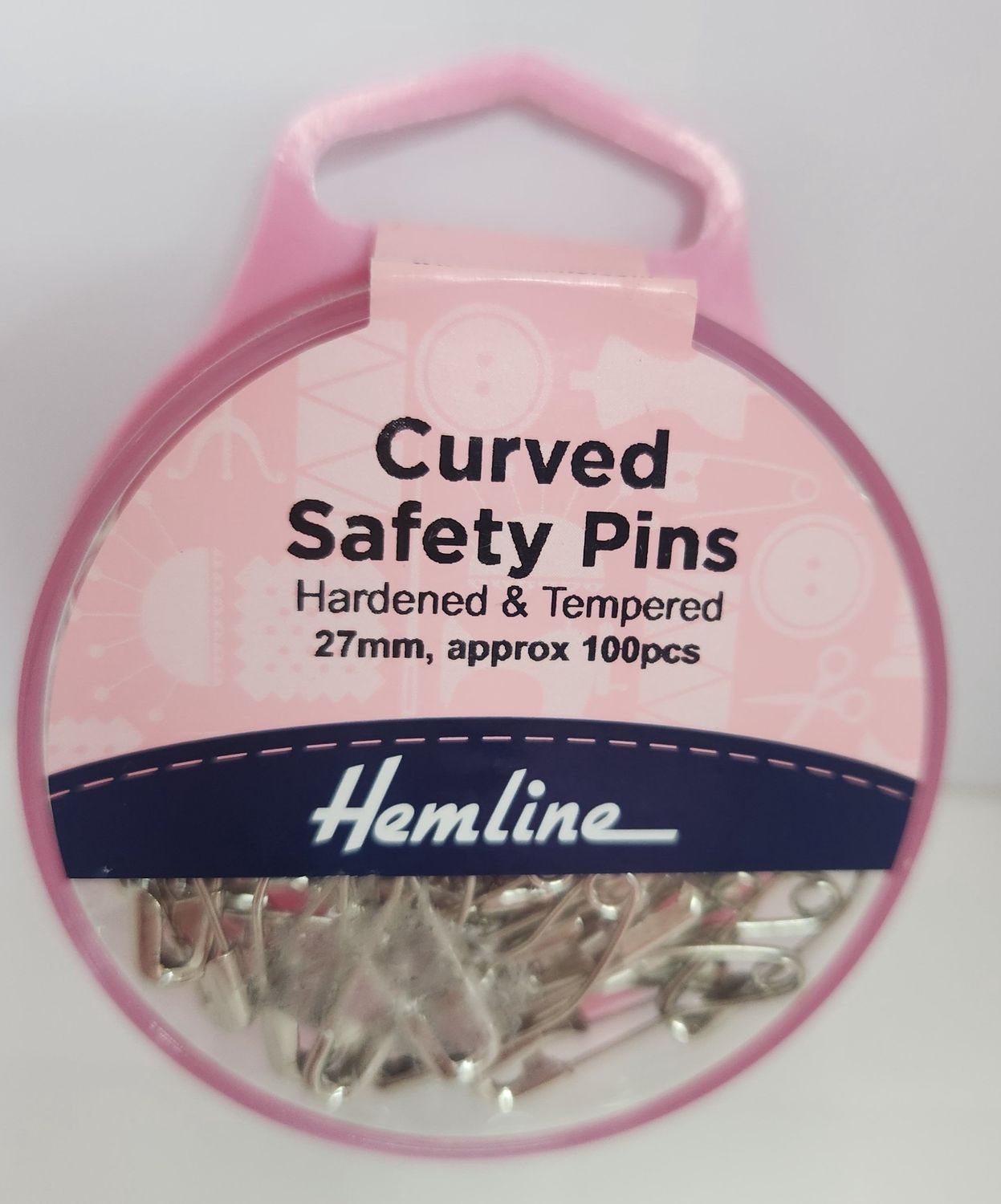 Hemline Curved Safety Pins, Pack of 100 Approx