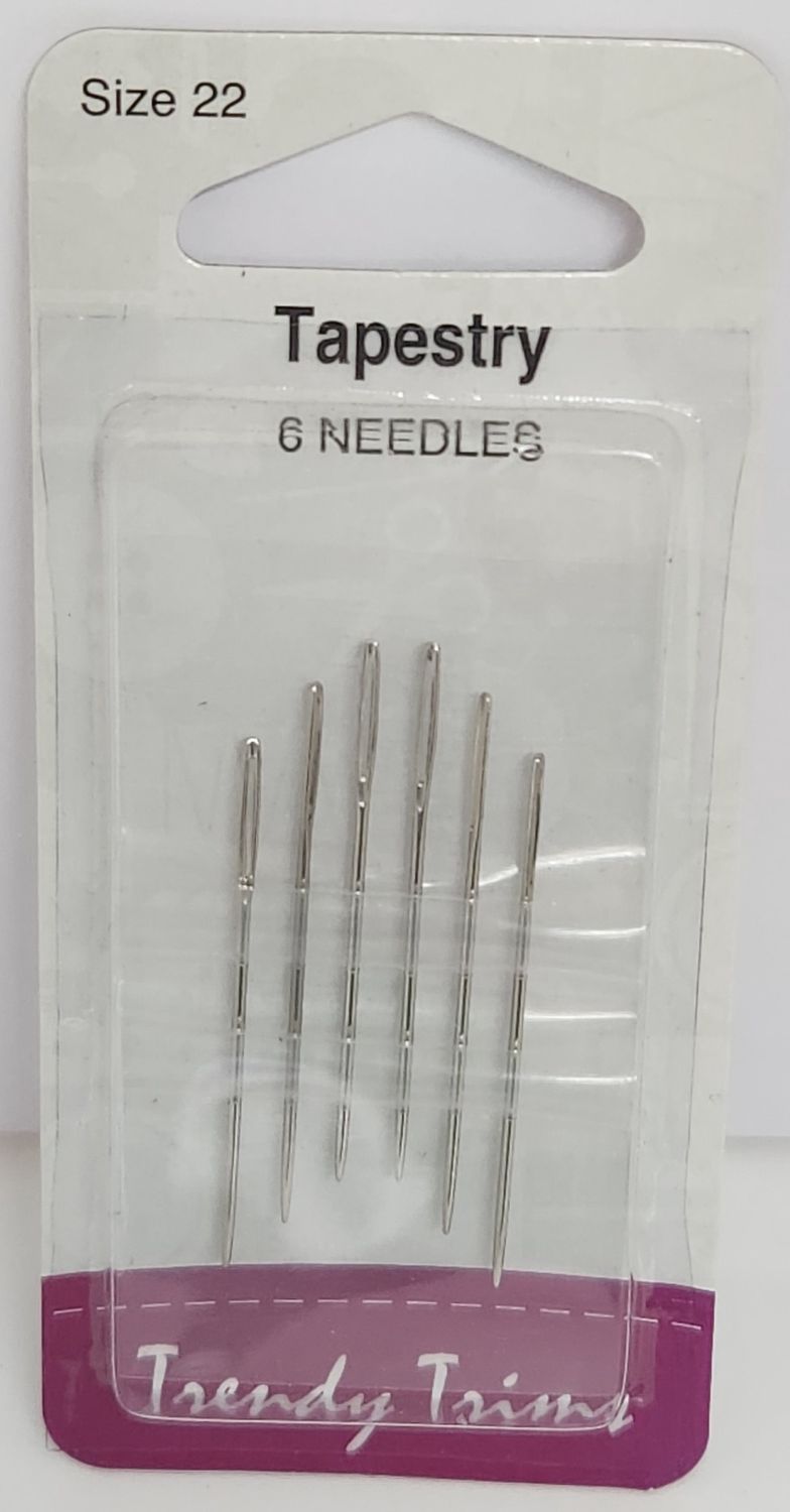 Trendy Trims 6 Pack Tapestry Needles Size 22