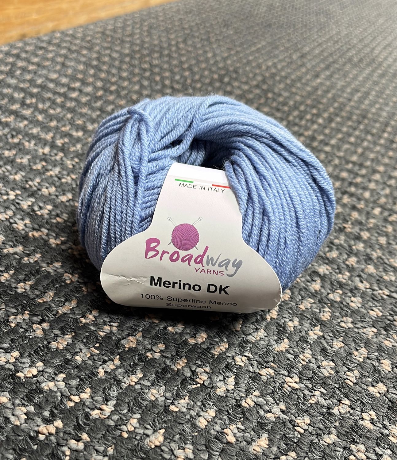 Broadway Yarn DK Merino 50g 105m Colour 705 Blue Haze
