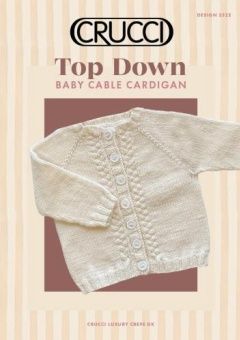 Crucci Top Down Cable Cardi Pattern 2322 8ply