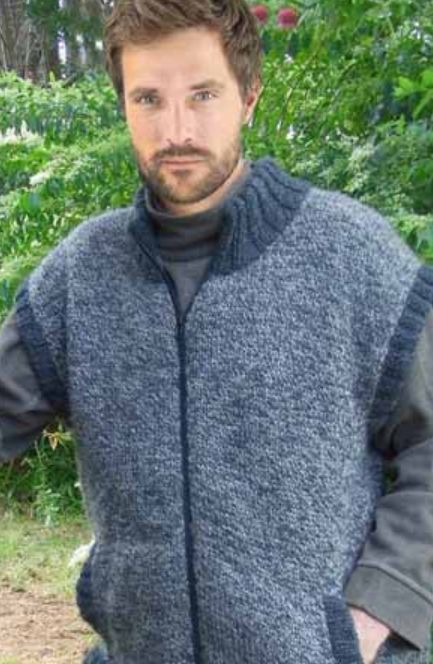 Countrywide Mens Zipped Vest Pattern P190 14ply