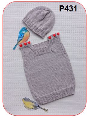 Pattern - Organic Cotton &amp; Cashere Baby Vest &amp; Hat Pattern