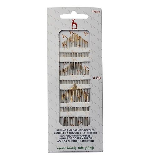 Pony Sewing and Darning Needle 50 Pack