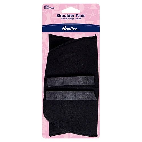 Hemline Black Shoulder Pad Large