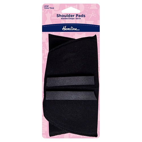 Hemline Black Shoulder Pad Large