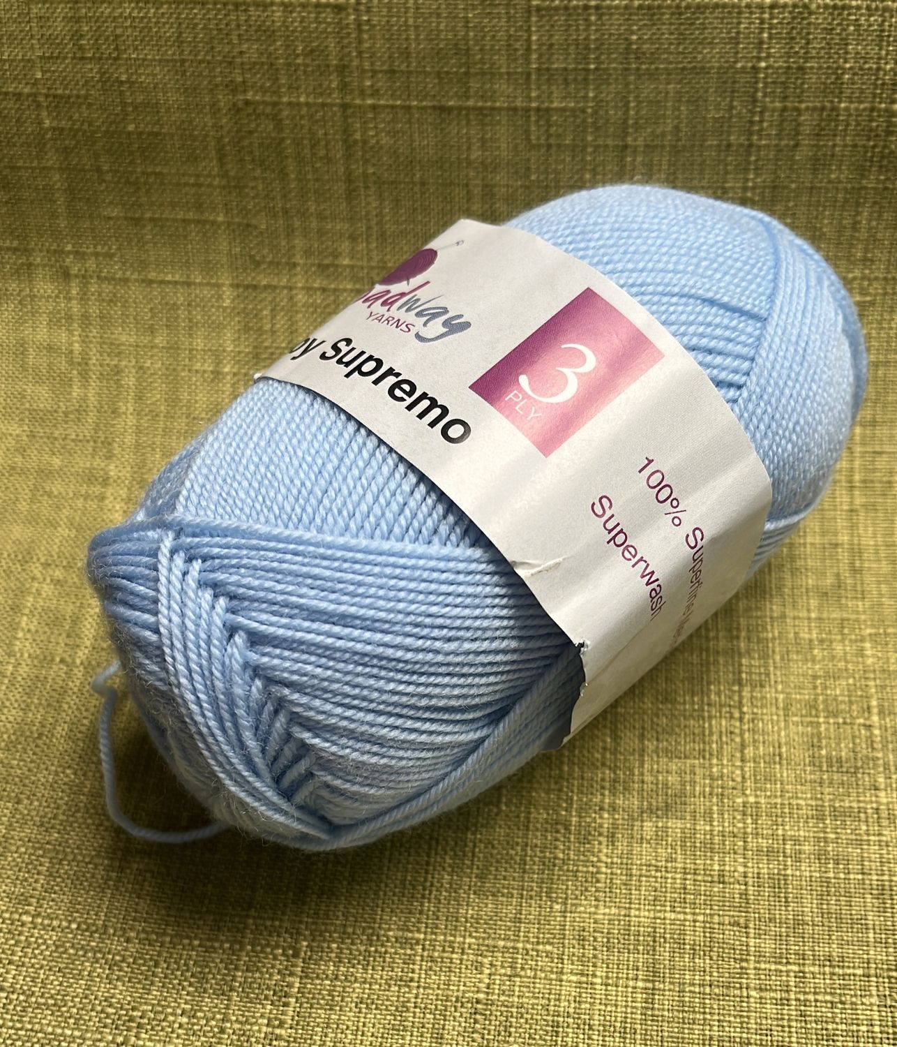 Broadway Baby Supremo 3ply Merino 50g 230m 04 Steel Blue