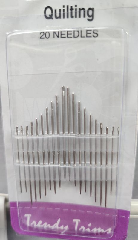 Trendy Trims Quilting Needles Pack 20 Needles Size 5-10