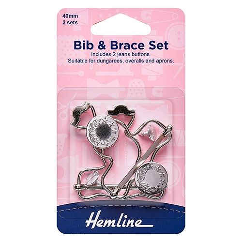 Hemline Bib &amp; Brace Sets (40mm, 2 Sets)
