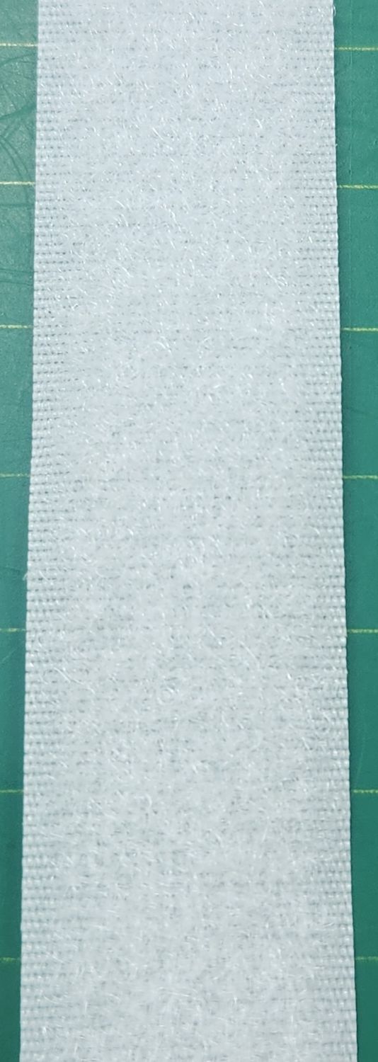 Velcro Loop tape Sew On 20mm- 25mtrs White