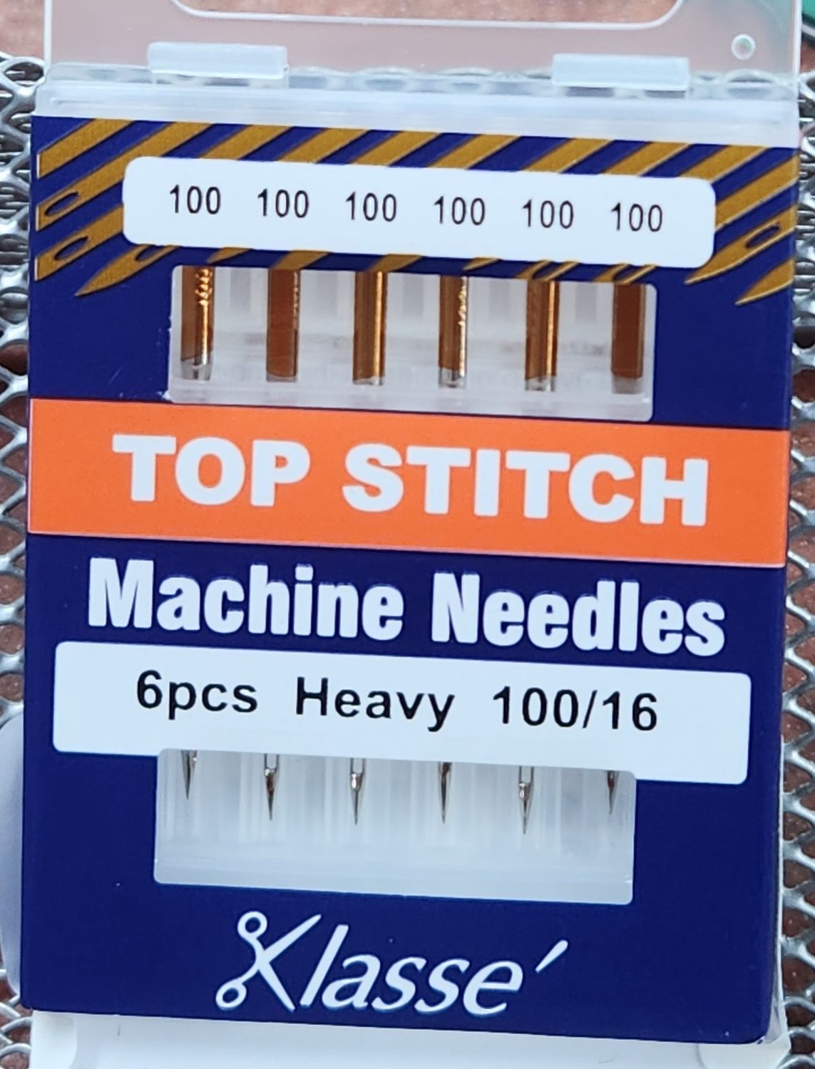 Klasse Sewing Machine Needles Top Stitch 100/16