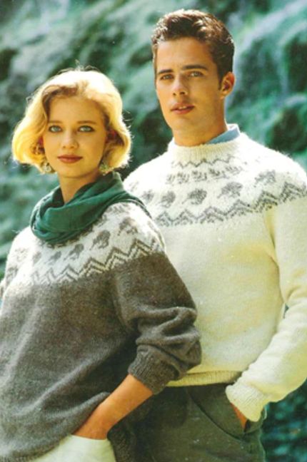 Circular Yoke Pattern with Kiwis &amp; Ferns P89
