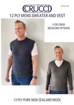 Crucci Pattern - Men's Sweater &amp; Vest Design 2304