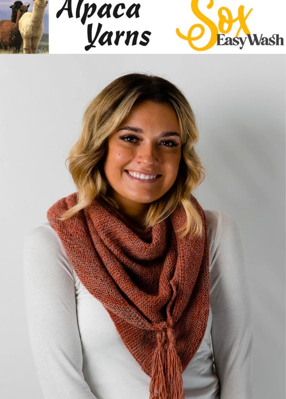 Alpaca Yarns Pattern Triangle Scarf 1312