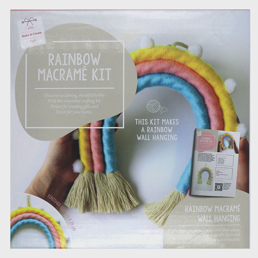 Rainbow Macrame Kit