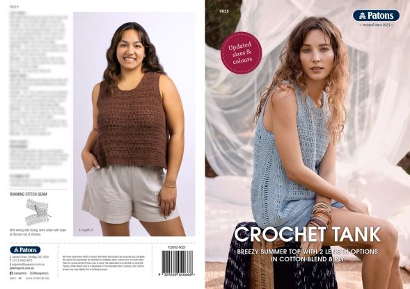 Patons Pattern Crochet Tank Top