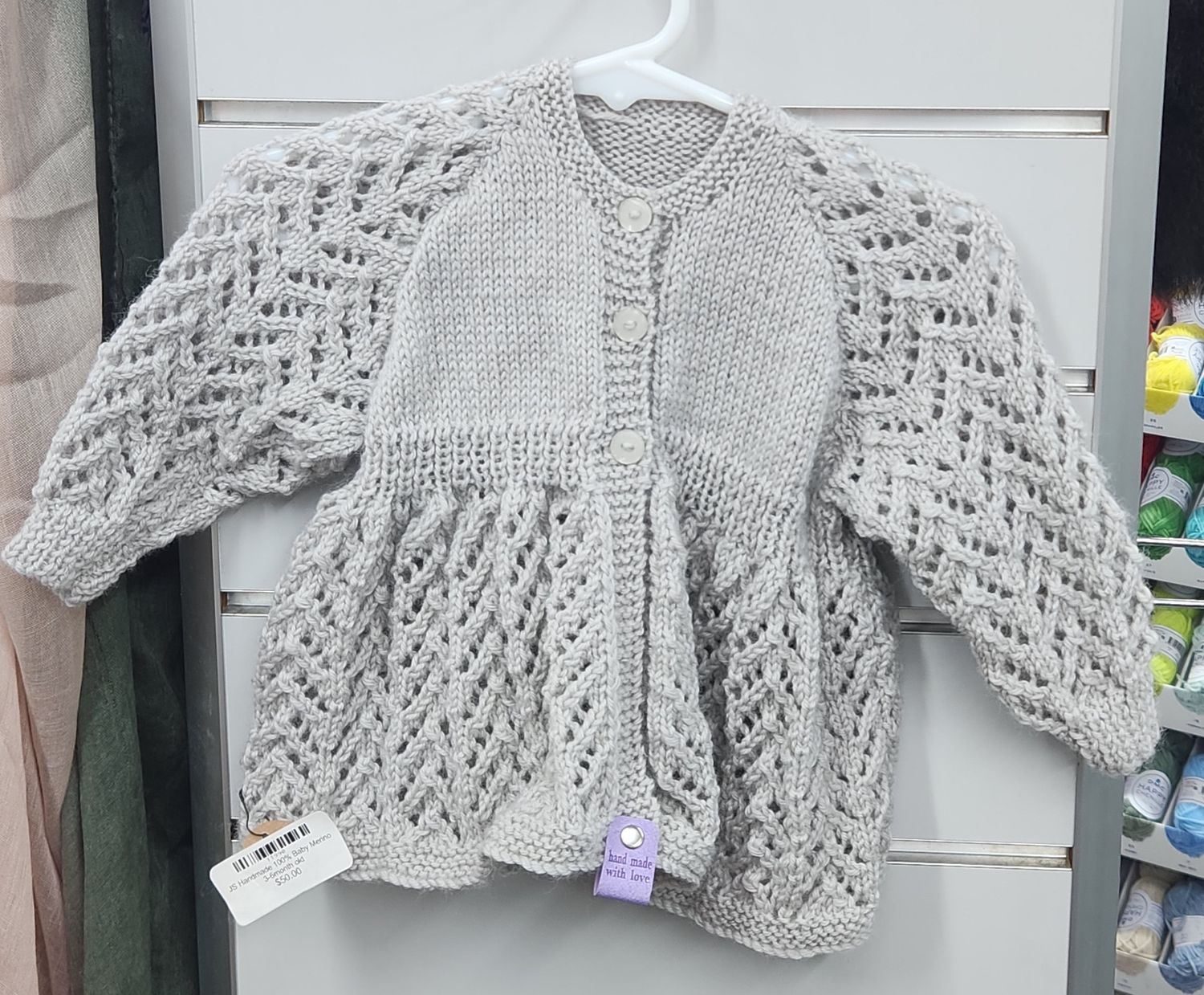 Childs Top - 100% Baby Merino 3-6month old