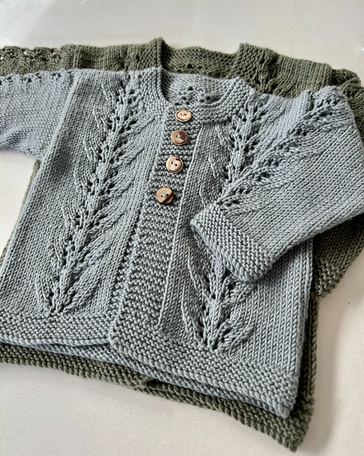Kiwi Stitch &amp; Knit Abby Cardigan &amp; Hat 8ply Pattern