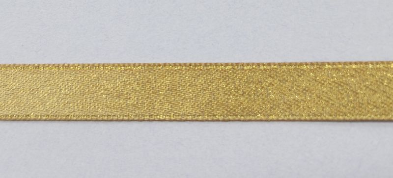 Tan/Gold Purl Satin  Ribbon 9mm Width,  Price per metre