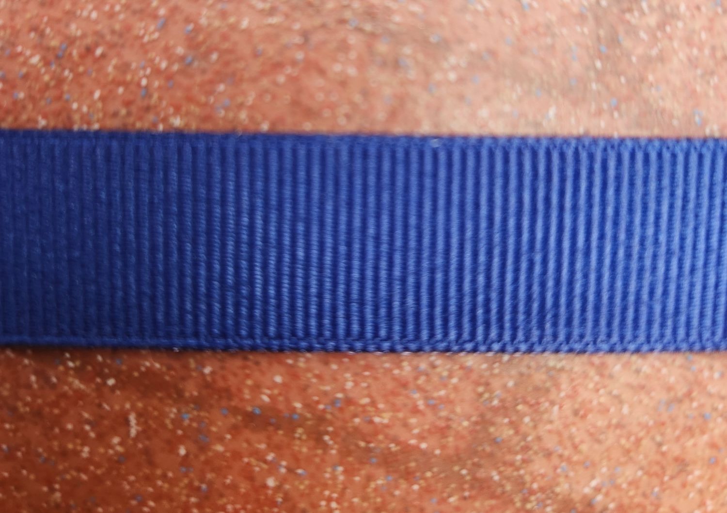 Navy Grosgrain Ribbon 15mm Width, Price per metre