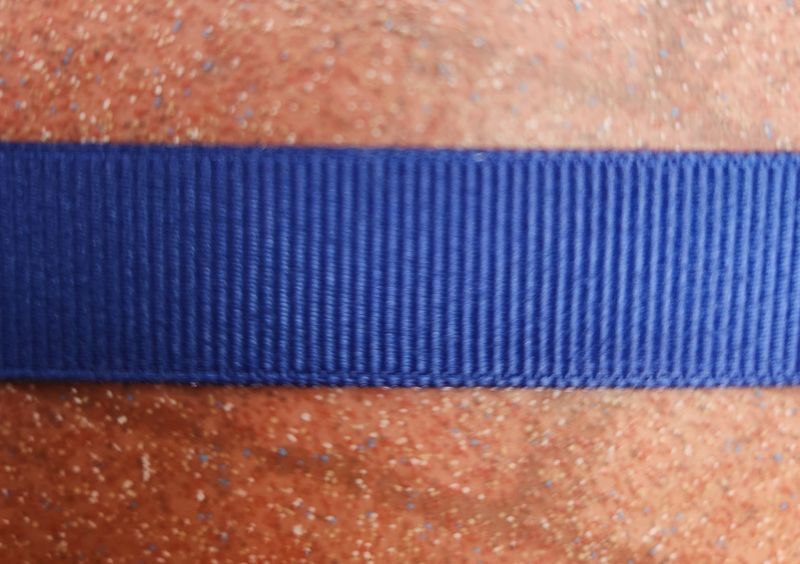 Navy Grosgrain Ribbon 15mm Width, Price per metre