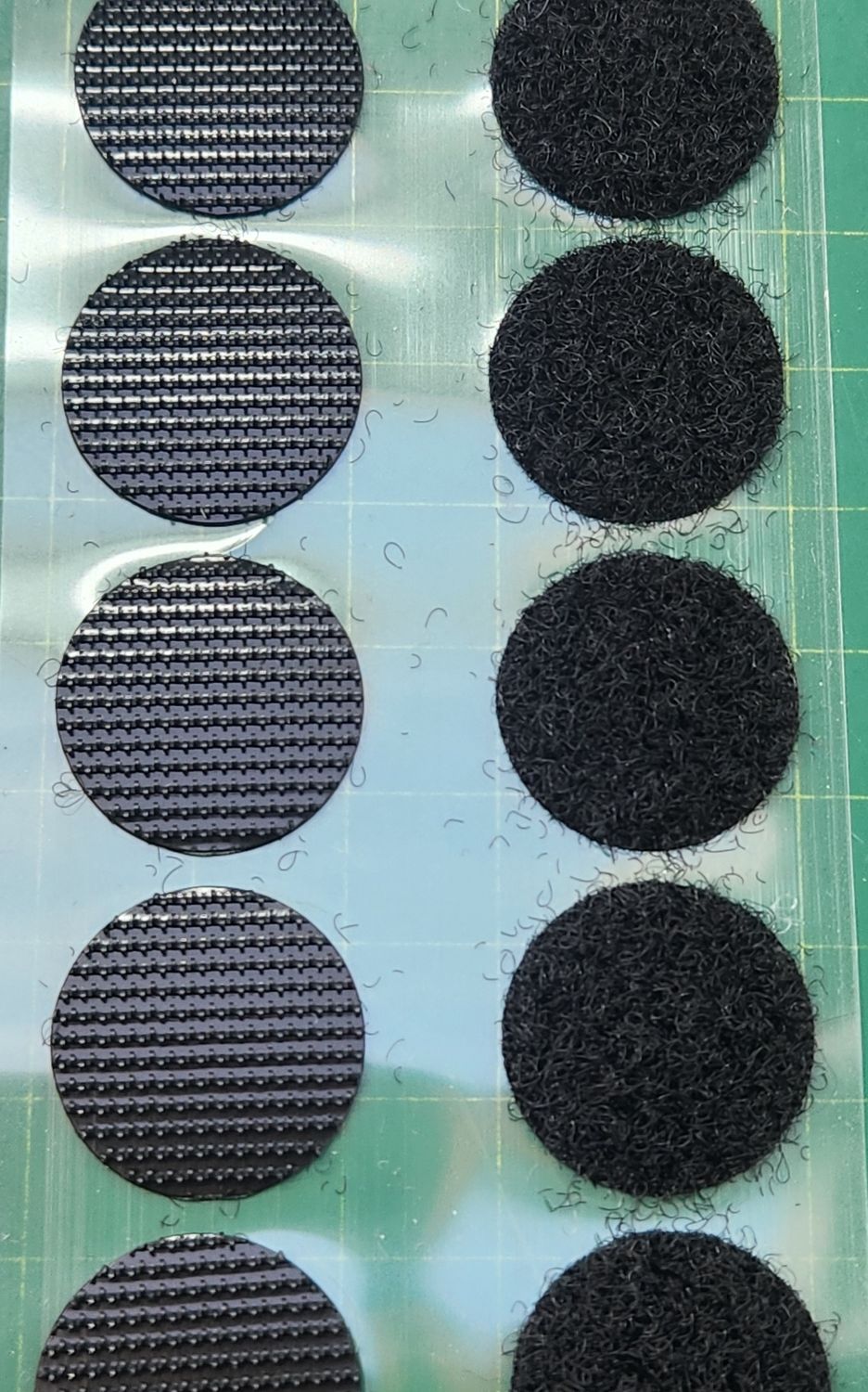 Hook &amp; Loop Velcro Dots Per Metre Black