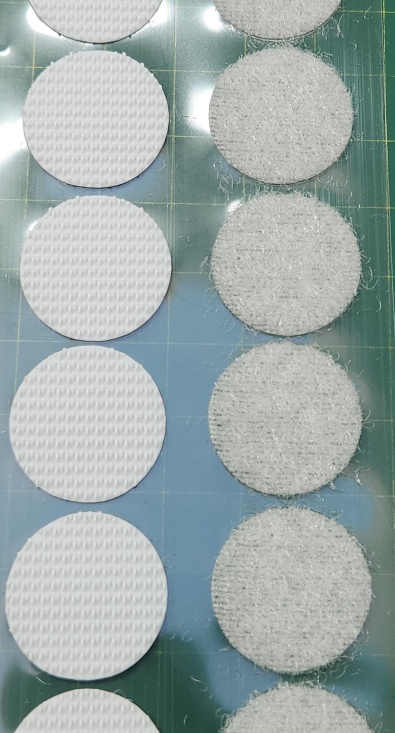 Velcro Dots Hook &amp; Loop WHITE Per Metre
