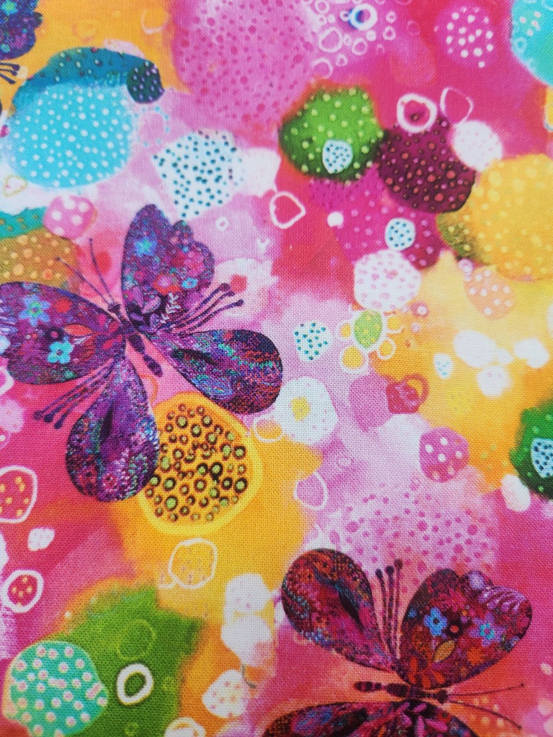 Colour Burst Fabric per Metre