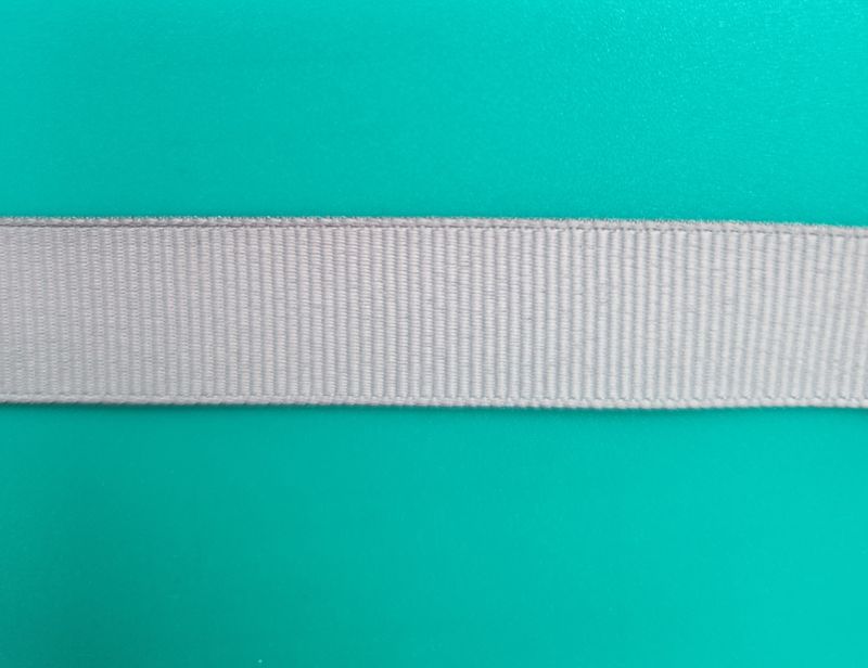 Silver Grosgrain Ribbon 15mm Width Price per metre