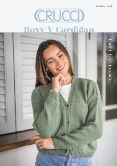 Crucci Boxy V Cardigan Design 2307