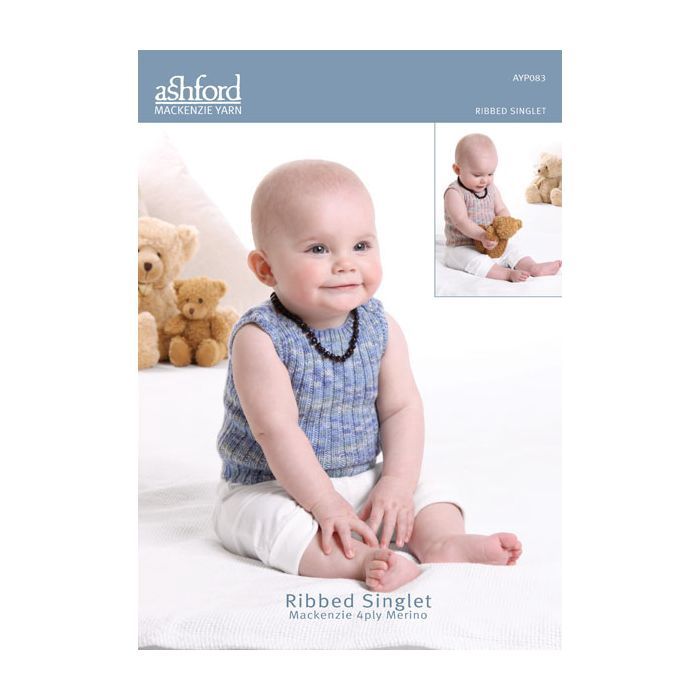 Ashford Pattern - Ribbed Singlet 4ply AYP083
