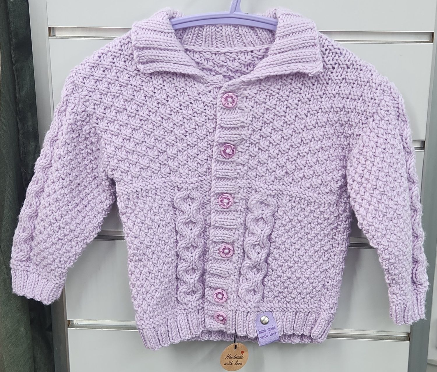 Cardigan 100% Wool 6-12 months