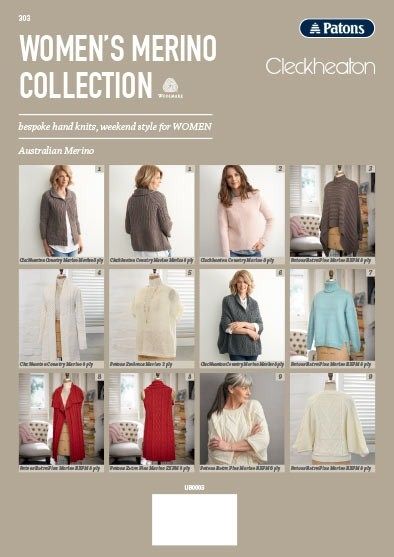 Womens Merino Collection Pattern Book