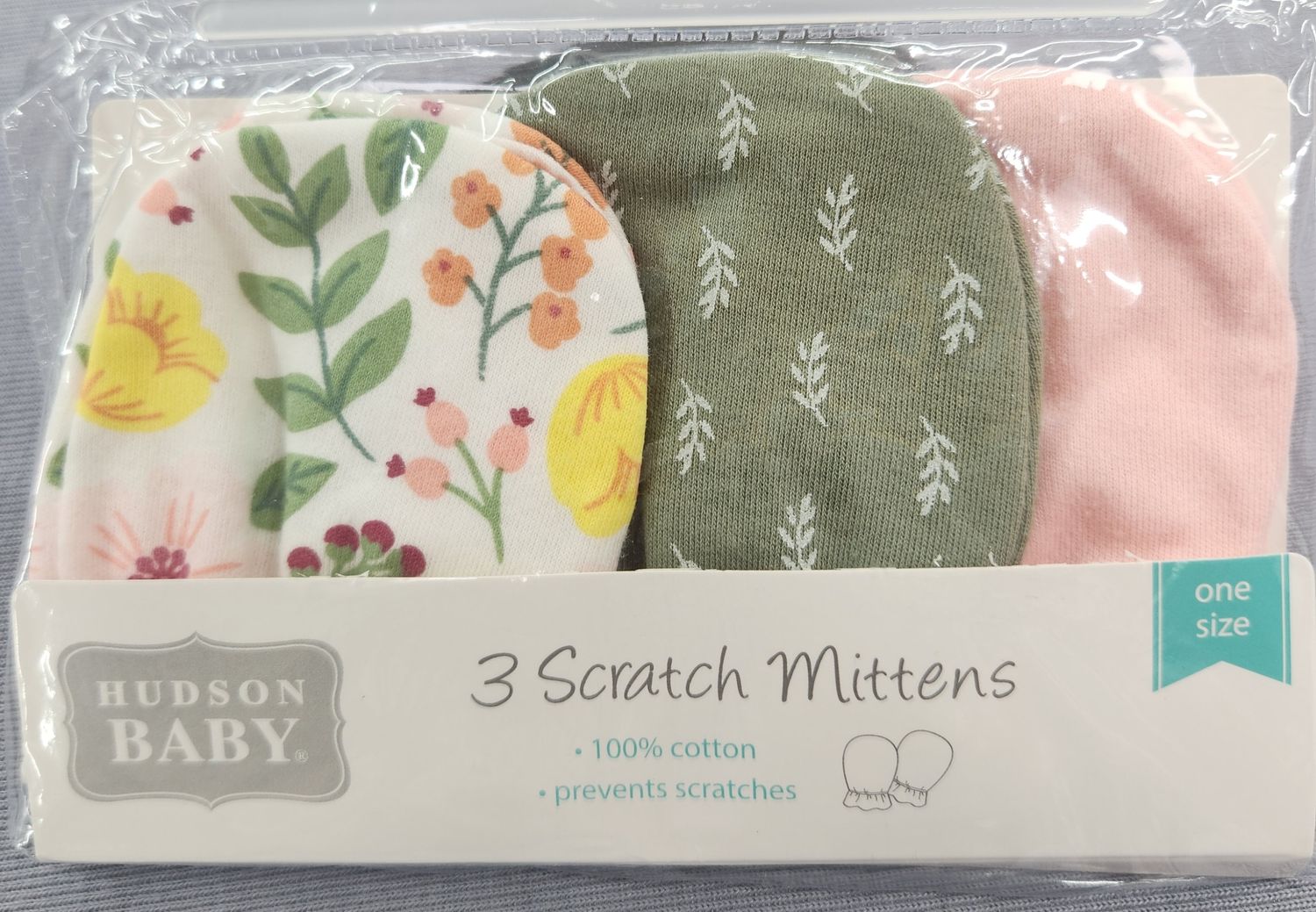 Scratch Mittens 3 Piece Set - Floral