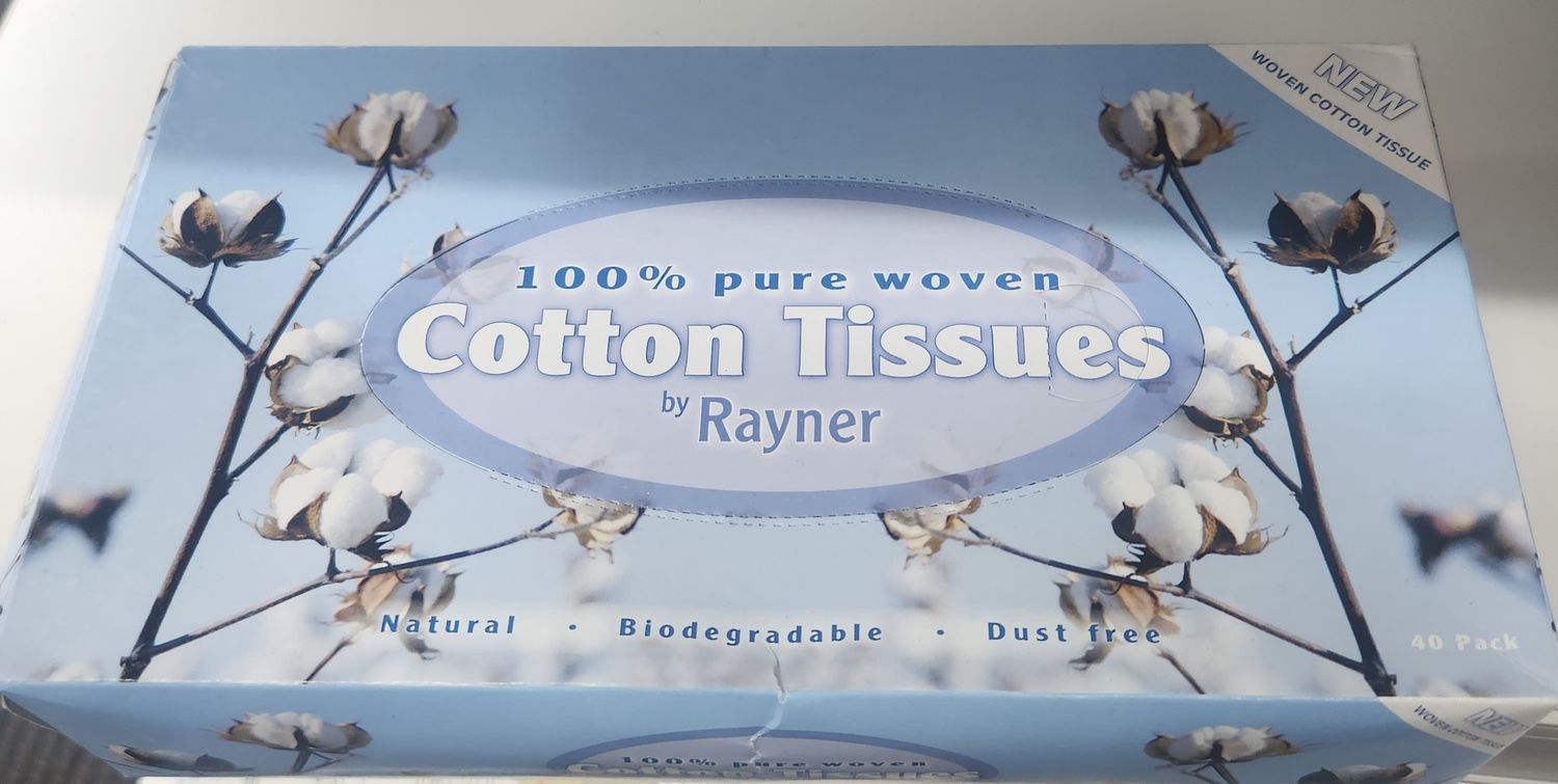 Rayner Cotton Washable Tissues 40 Pack