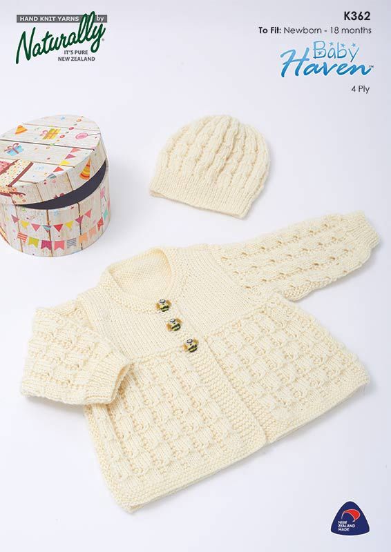 Naturally Baby Haven Matinee Set K362 4ply