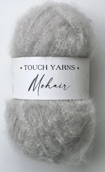 Touch Yarn 12ply 100g Mohair Colour Silver