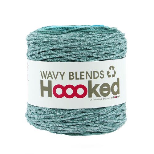 Hoooked Wavy Blends 12ply Cotton Sea Splash