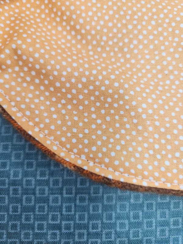 Wool &amp; Fabric Lined Vest Size 4 Years - Oranges