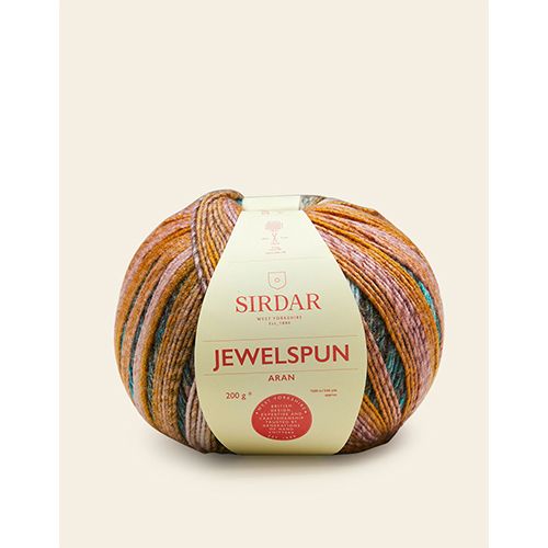 Sirdar Jewelspun 10ply Aran 200g Acrylic Wool Colour Shade 707 Golden Feldspar