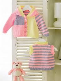UKHKA Pattern - 91 8ply kids Vest and Jacket