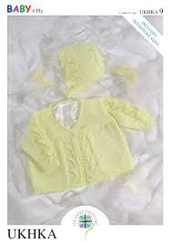 UKHKA Pattern - 9 4ply Baby Matinee Set